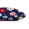 18" Patriotic Flower Doodle Indoor Outdoor Pillow
